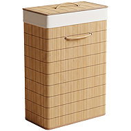 NUXIO bamboo laundry basket, 40 × 19 × 57 cm - Laundry Basket
