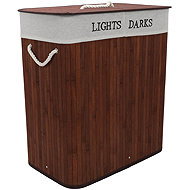 NUXIO Bamboo laundry basket Svana, double chamber 100 l - Laundry Basket