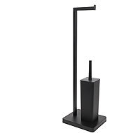 NUXIO Toilet paper holder with toilet brush BALVO - Free Standing Toilet Roll Holder