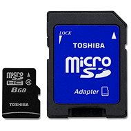 Toshiba MicroSDHC 8GB + SD adaptér - Memory Card