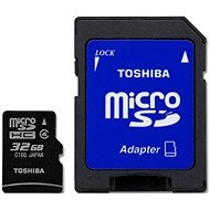 Toshiba MicroSDHC 32GB + SD adaptér - Memory Card