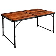 Foxter 2464 Folding hiking table ALU 120 cm, brown - Camping Table