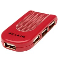 Belkin 4 port USB 2.0 Hub Hi-Speed – červený - USB Hub