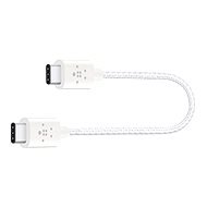Belkin Metallic USB-C 2.0 (Type-C) - USB-C, biely, 0,15 m - Dátový kábel