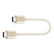 Belkin Metallic USB-C 2.0 (Type-C) - USB-C, zlatý, 0,15 m - Dátový kábel