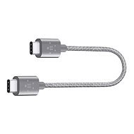 Belkin Metallic USB-C 2.0 (Type-C) - USB-C, sivý, 0,15 m - Dátový kábel
