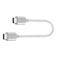 Belkin Metallic USB-C 2.0 (Type-C) - USB-C, strieborný, 0,15 m - Dátový kábel