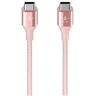 Belkin Premium Kevlar USB-C 1,2 m, ružový - Dátový kábel