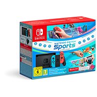 Nintendo Switch - Neon Red&Blue + Switch Sports + 12M NSO - Game Console