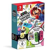 Nintendo Switch Joy-Con vezérlő zöld/rózsaszín + Super Mario Party - Kontroller