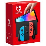 Nintendo Switch (OLED-Modell) Neon-Blau/Neon-Rot - Spielekonsole
