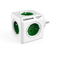 Cubenest Powercube Originál, 5× zásuviek, biela/zelená - Zásuvka