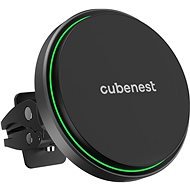 PowerCube CubeNest S1C0 Wireless Magnetic Car Charger and Holder with MagSafe Support - Car Charger