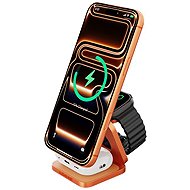 CubeNest Qi2.2 SQ312 Ultra Orange 3in1 - Wireless Charger
