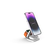CubeNest Qi2 EQ310 White 3in1 - Wireless Charger