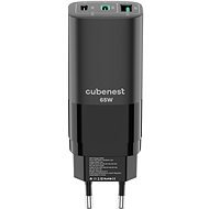 CubeNest S3D0 GaN adapter 65W fekete - Töltő adapter