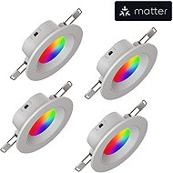 Nanoleaf Essentials Matter Smart Recessed Downlight 4 Pack - LED izzó