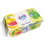 Lara vlhčené obrúsky 100 ks, klips grapefruit & lemon - Vlhčené obrúsky