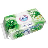 Lara vlhčené obrúsky 100 ks, klips ALOE VERA - Vlhčené obrúsky