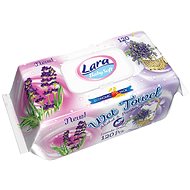 Lara wet wipes 120 pcs clip Lavender - Wet Wipes