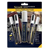 SECURIT Original, set of 2 thin, 2 medium and 1 large chalk markers White - Markers