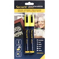 SECURIT Original, set of 2 medium chalk markers, yellow - Markers