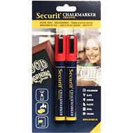 SECURIT Original, set of 2 medium chalk markers, red - Markers