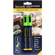 SECURIT Original, set of 2 medium chalk markers, green - Markers