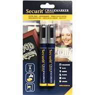 SECURIT Original, set of 2 medium chalk markers, silver - Markers