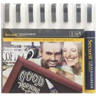 SECURIT Original, set of 8 medium chalk markers, white - Markers
