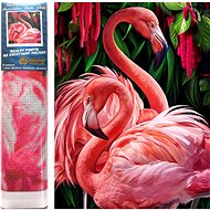 Norimpex Flamingos 30 × 40 cm - Diamond Painting
