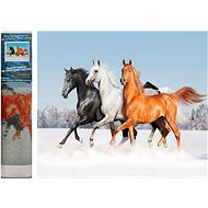 Norimpex Horse trio 30 × 40 cm - Diamond Painting
