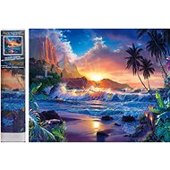 Norimpex Sunset on an island 30 × 40 cm - Diamond Painting