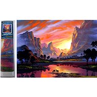 Norimpex Mountain Valley 30 × 40 cm - Diamond Painting