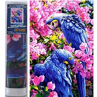 Norimpex Blue Parrots 30 × 40 cm - Diamond Painting