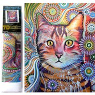 Norimpex 7D Astonished cat 30 × 40 cm - Diamond Painting