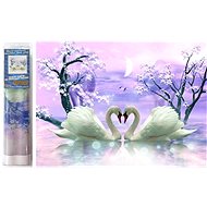 Norimpex Swan Love 30 × 40 cm - Diamond Painting