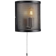 Searchlight - Wall Light FISHNET, E27/60W/230V, Black - Wall Lamp