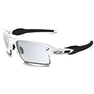 Oakley Flak 2.0 XL Pol Wht w/ Clr/BlkPhoto - Cycling Glasses