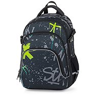 OXYBAG Student Backpack OXY SCOOLER Grafitti Blue - Backpack