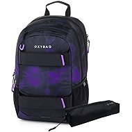 OXYBAG Student backpack + case OXY SPORT Grunge girl - Backpack