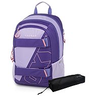 OXYBAG Student backpack + case OXY SPORT Half Violet - Backpack