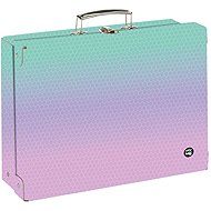 Oxybag Laminated square case A4 OXY NEXT Ombre Pink - Small Briefcase