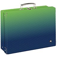Oxybag Laminated square case A4 OXY NEXT Ombre Green - Small Briefcase