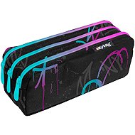 OXYBAG Etue, three zippers Graffiti girl - School Case