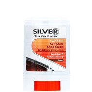SILVER Self-polishing cream with a screw system - 50ml brown - Shoe Cream