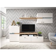 Eoshop Obývací stěna Tej , borovice andersen/dub craft zlatý - Obývací stěna
