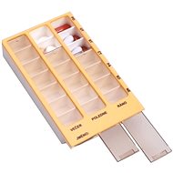 Obzor Weekly/daily dispenser 3 parts, different colours, CZECH version - Pill Dispenser