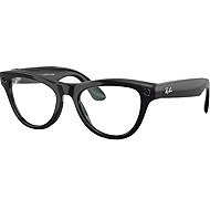 Meta RAY-BAN Meta Skyler (Standard) Smart Glasses - Shiny Black, Clear - Smart Glasses