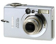 Canon Digital IXUS 500 kompakt 5.0 mil. pixelu + pouzdro - Digital Camera